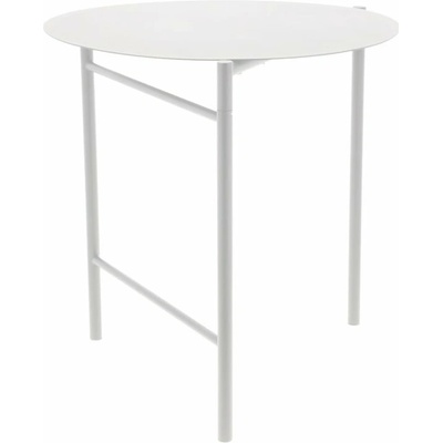 Zone Disc Biely kovový okrúhly jedálenský stôl 70 cm