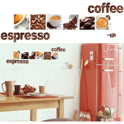 W+G Samolepiace dekorácie Espresso 74306 | 90 x 30 cm