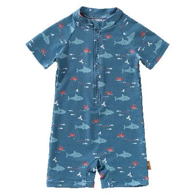 Fresk: Цял детски бански костюм с UV50 защита Shark (FR-SW2502-84-110)