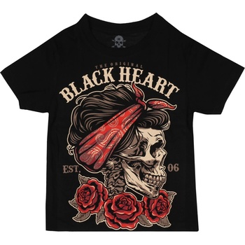 Black heart детска тениска black heart - pin up skull - ЧЕРЕН - 7320