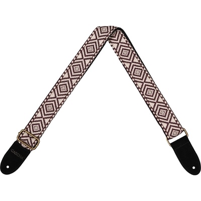 Cascha CUS-JW6 Jacquard Ethnic Brown & White Колан за укулеле (CUS-JW6)