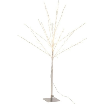 J-Line by Jolipa Dekorace stříbrný svítící stromek Tree Bare Led M - 56*56*100 cm - J-Line by Jolipa