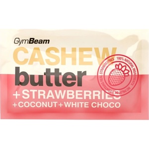 GymBeam Cashew Butter with Coconut + White Choco and Strawberry Sample - [12 x 30 грама]