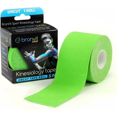 BronVit Sport Kinesiology Tape Zelená 5 cm x 5 m