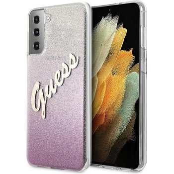 GUESS Защитен калъф Cover Guess Glitter Gradient за Samsung Galaxy S21 Plus GUHCS21MPCUGLSPI, Pink (GUE001176)