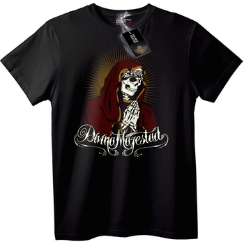NOONEBRAND Тениска Dinna Majestad череп - L, Black