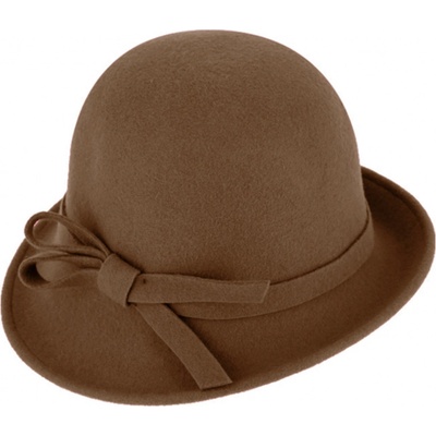 Fiebig Headwear since 1903 Dámský plstěný klobouček Cloche hnědý