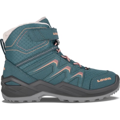 Lowa Детски зимни ботуши Lowa Kid's Maddox Warm GTX Mid Junior Winter boots - Petrol / Rose - размер 27 (EU) (702-3553-0315)
