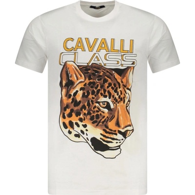 Cavalli class Тениска с къс ръкав за мъже cavalli class, Размер xl, Цвят Бял (txt60ujd060_bi00533)