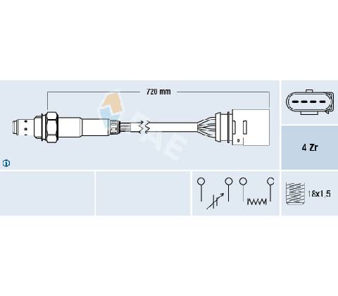 Lambda sonda FAE 77139