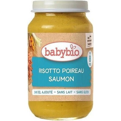 Babybio БИО Зеленчуково пюре със Сьомга и Ориз 200г