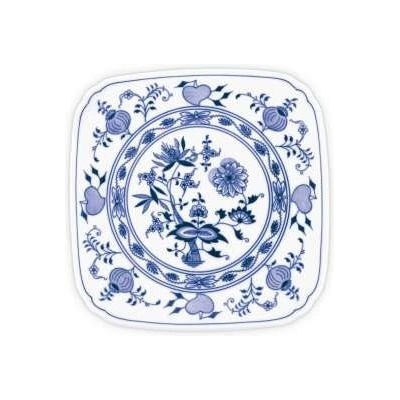 Cibulák Talíř hranatý 21cm Originál Český porcelán Dubí
