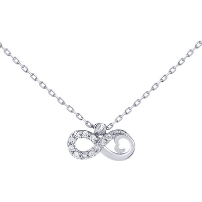 SILVEGO infinity giovanna z bílého zlata s brilliance zirconia PRGPNM0015NGW