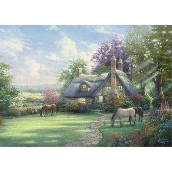 Schmidt Spiele - Puzzle Thomas Kinkade: A perfect summer day in a tin box - 500 piese