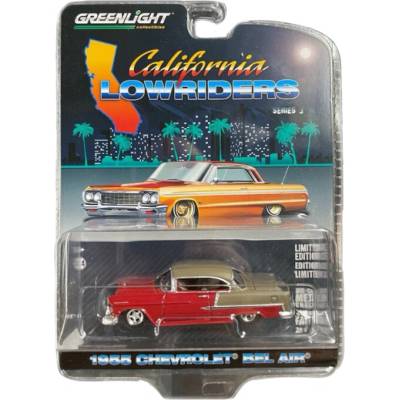 GreenLight Chevrolet Bel Air 1955 červená 1:64