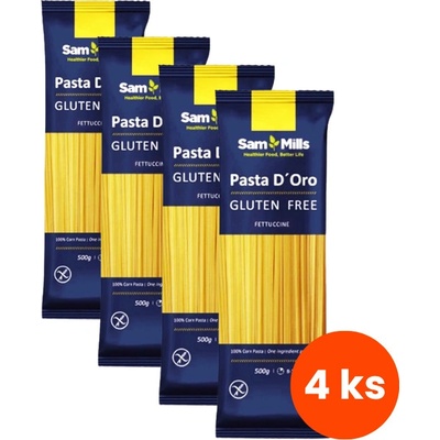 Sam Mills Kukuřičné těstoviny fettuccine 4 x 0,5 kg