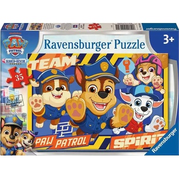 Ravensburger Пъзел Ravensburger от 35 части - Пес Патрул: Най-добрите спасители (12004289)