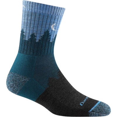 Darn Tough Micro Crew Midweight with cushion treeline blue