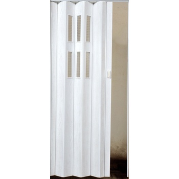 ERKADO Shrnovací dveře PIONEER GLASS prosklené Bílý dub 71,4 x 202 cm