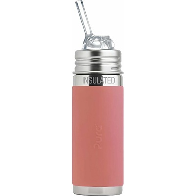Pura Termo fľaša so slamkou 260 ml Rose