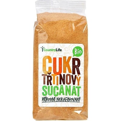 COUNTRY LIFE Cukor trstinový Sucanat s melasou BIO 500 g