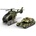 WENYI car - 1: 14 Военен комплект хеликоптер + танк (21j-666-76p)