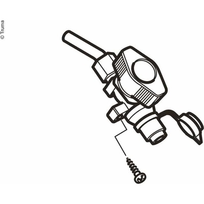 Truma Вентил с фланец и тръба (e10125)