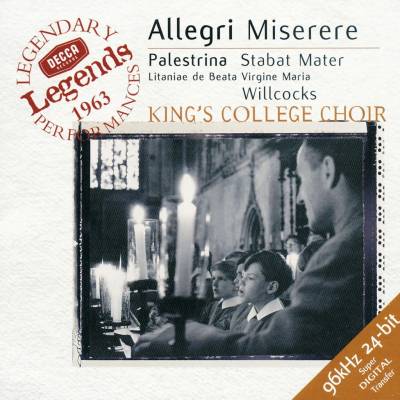 Sir David Willcocks - MISERERE/STABAT MATER/AJ. CD