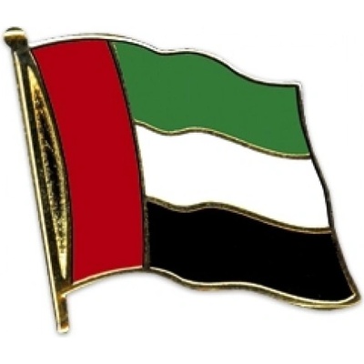 Odznak (pins) 20mm vlajka Spojené arabské emiráty - farebný