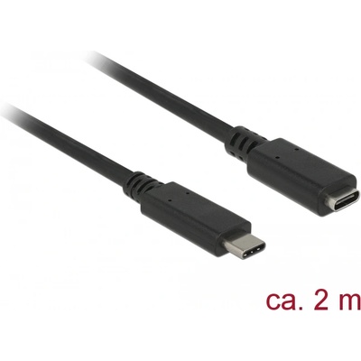 Delock USB 10 Gbps Type-C мъжки/женски удължител 2m 4K PD 60W 85542 (dl85542)
