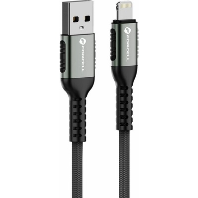 Forcell C257 USB-A na Lightning 2,4A 12W Cafule 0,25m černý