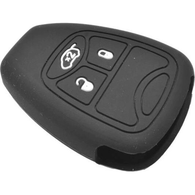 Klíčenka Silikon, Černá, Jeep Wrangler JK