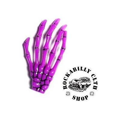 Sponka do vlasů horror Rocka Hairclip Bones Purple