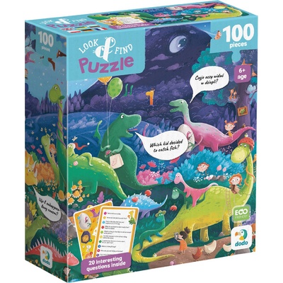 DODO s hľadaním obrázkov Ostrov dinosaurov 100 dielov