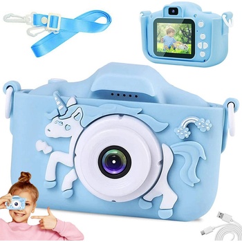 Image 1 of EmonaMall Детски фотоапарат EmonaMall, Син - Код T1000 (T1000-5907451341766)