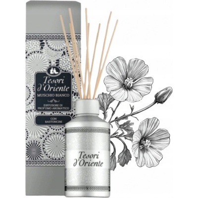 TESORI D'ORIENTE Vonné tyčinky HAMMAM Argan Oil and Orange Blossom 200 ml