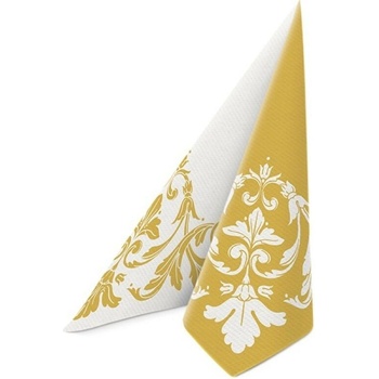 PAW Airlaid AAN124290 Reverse Motif Gold-White servítka 40x40cm