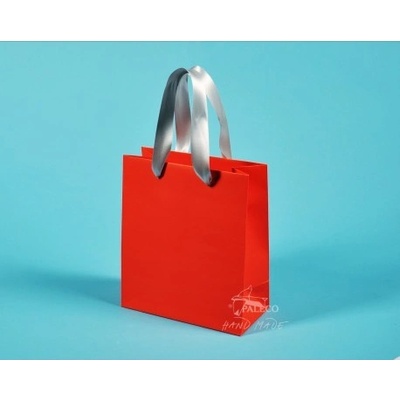 Papírové tašky KAROLÍNA 20x10x23 ofset 140g, stuha, Karton 1 karton (250 ks)