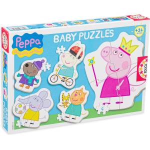 Educa Бебешки пъзел Educa 5 в 1 - Пепа Пиг и приятели (EDU15622) - baby