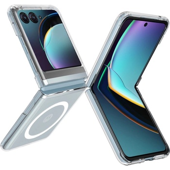 Motorola Razr 60 - TPU + Acrylic, MagSafe Удароустойчив Магнитен Калъф и Протектор