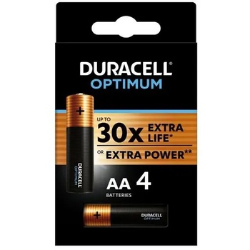 Duracell Алкална батерия duracell optimum lr6 /4 бр. в блистер/ 1.5v (dur-ba-lr6-optimum)