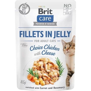 Brit Care Cat Fillets in Jelly Choice Chicken with Cheese 85 g