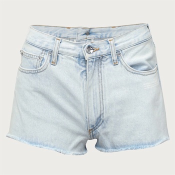OFF WHITE Къси панталони OFF WHITE Off Corp Shorts Ld99 - Light Blue