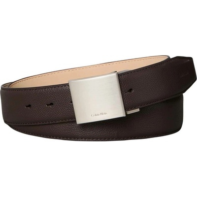 Calvin Klein Pánský kožený opasek Plaque Buckle LV04D7080GYG1