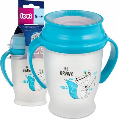 LOVI hrnček 360 Junior 250ml Indian summer modrá