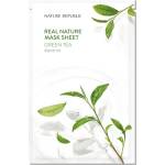 Nature republic Real Nature Green Tea Sheet Mask - Успокояваща маска за лице със зелен чай 1бр/23мл