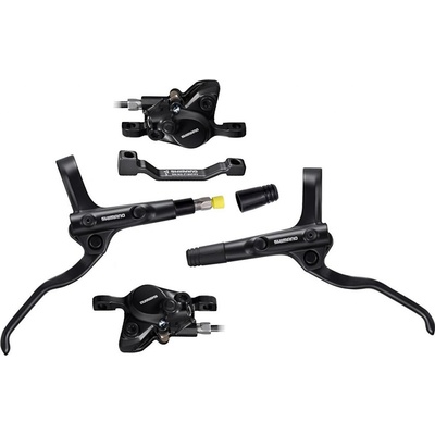 brzda kotoučová SHIMANO MT200, p+z (800+1700 mm) adaptér, komplet bez kotoučů (zadní J-kit) Barva: Černá