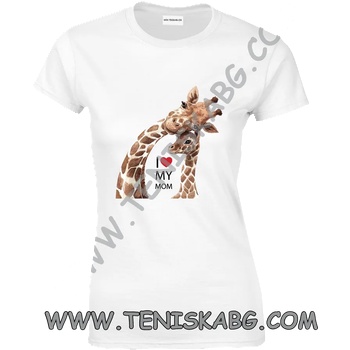 Image 1 of Fruit of the Loom Тениска - Giraffe mom baby