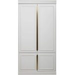 WOOOD Светлосив гардероб от масивен бор 110x215x44 cm Organize - WOOOD (800890-M)