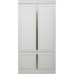 WOOOD Светлосив гардероб от масивен бор 110x215x44 cm Organize - WOOOD (800890-M)